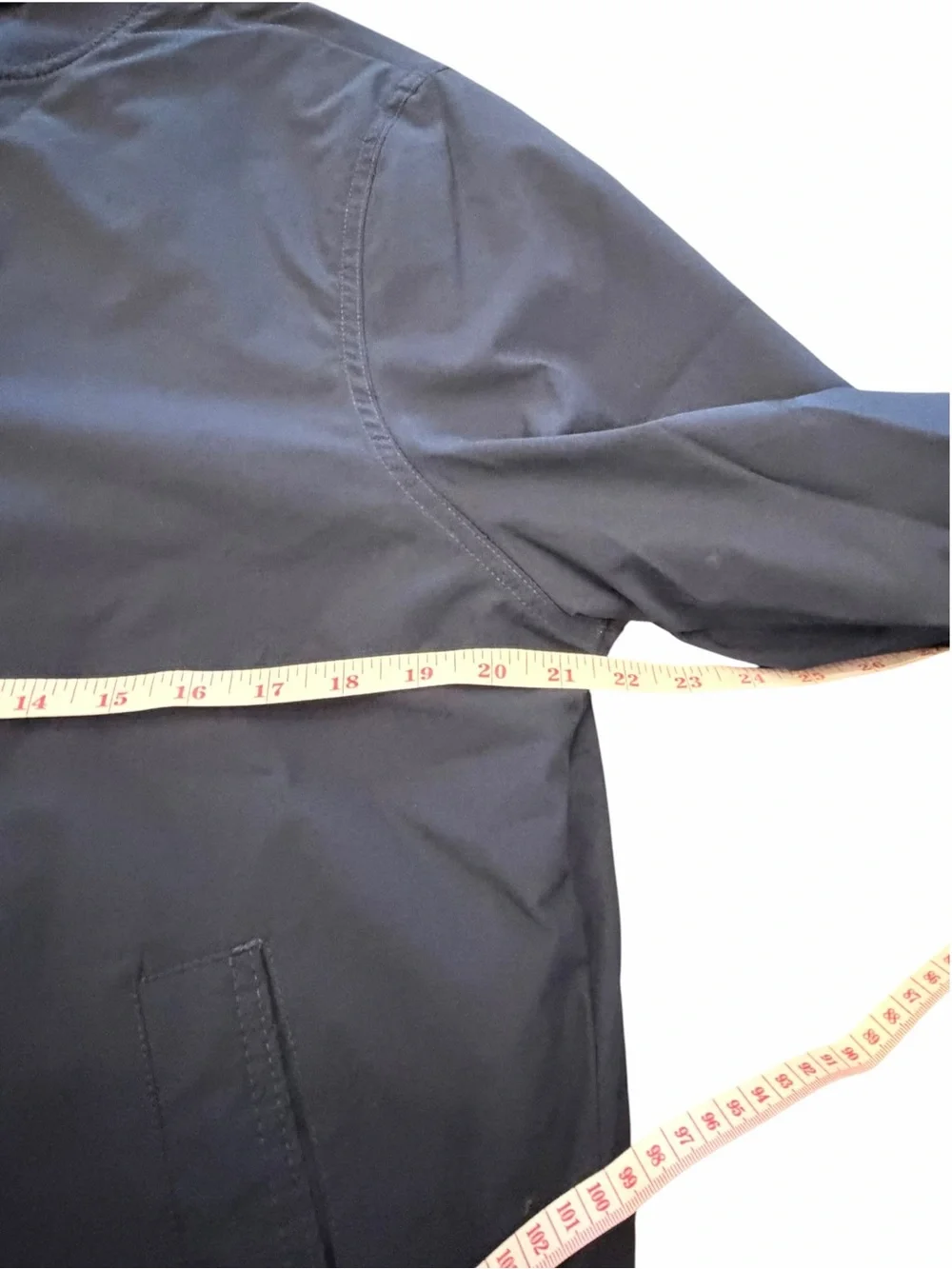 Banana Republic Mens Navy Blue Bomber Jacket Full Zip Flight Jacket Size Medium